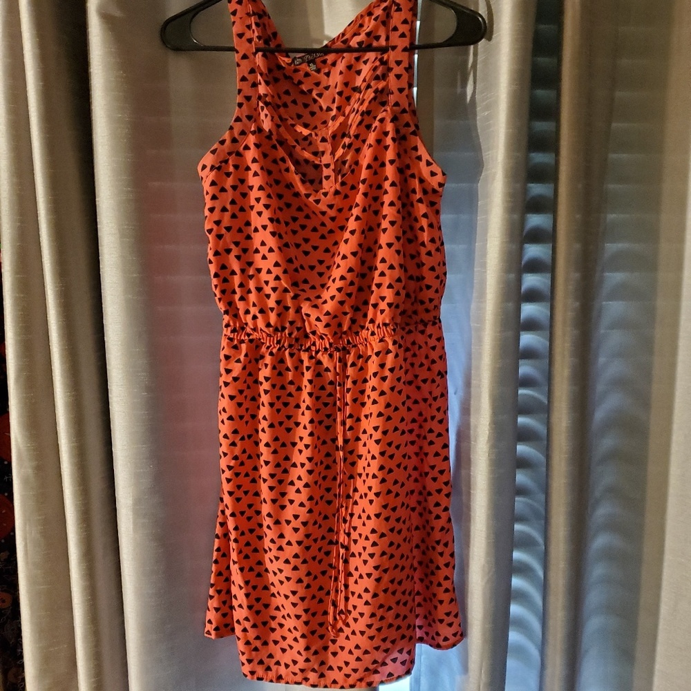 Coral pink dress